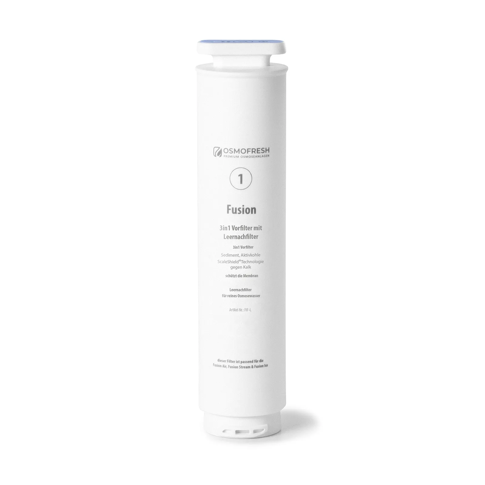 3in1 Vorfilter + Leerfilter für Fusion - Auftisch Osmoseanlage